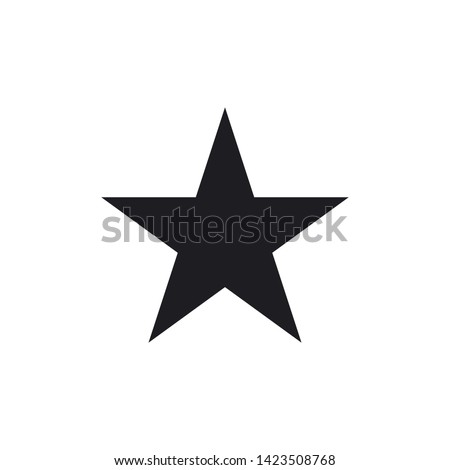 Star icon vector flat design Сток-фото © 
