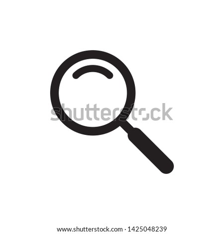 magnifier icon vector flat design