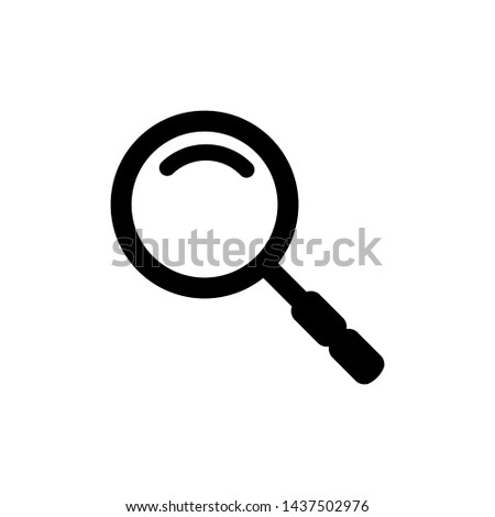 magnifier glass icon logo template