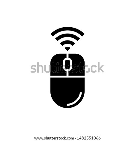 computer mouse icon,outline mouse icon, flat design best vector computer mouse illustration