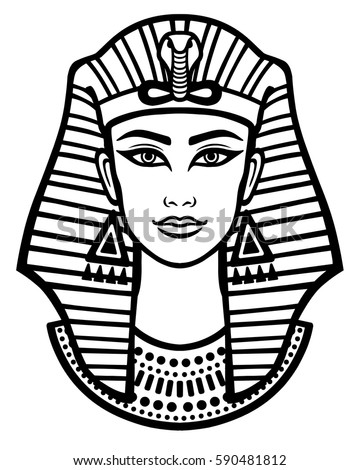 ruler sketch display Royalty death vector tutankhamen egyptian free King