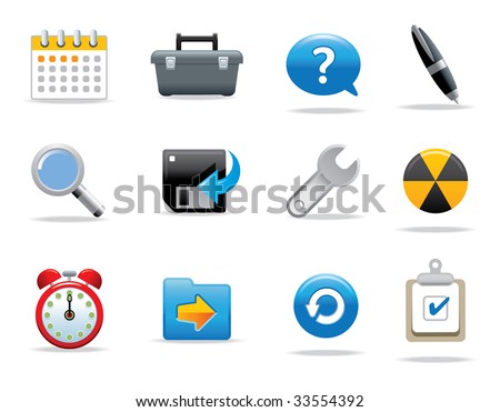 Web icons and symbols