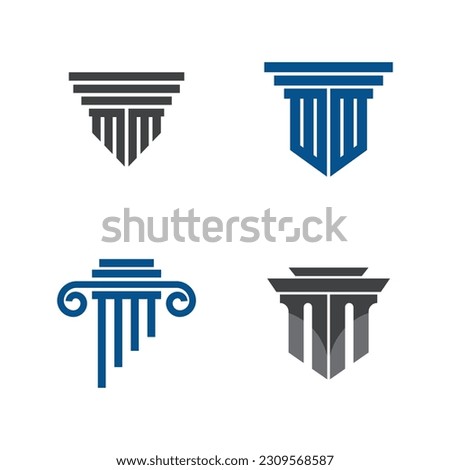 Column Logo vector symbol Template