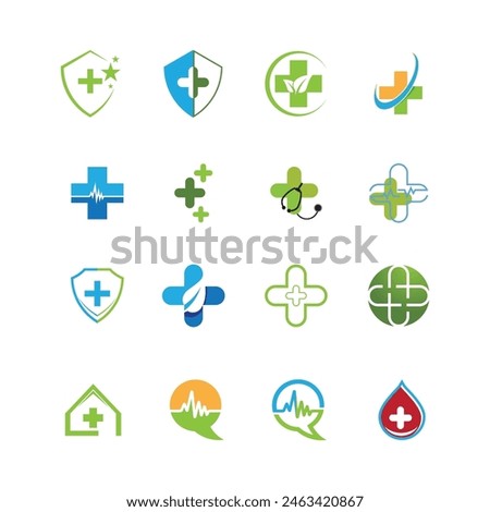 Medical Cross illustration Logo template vector design