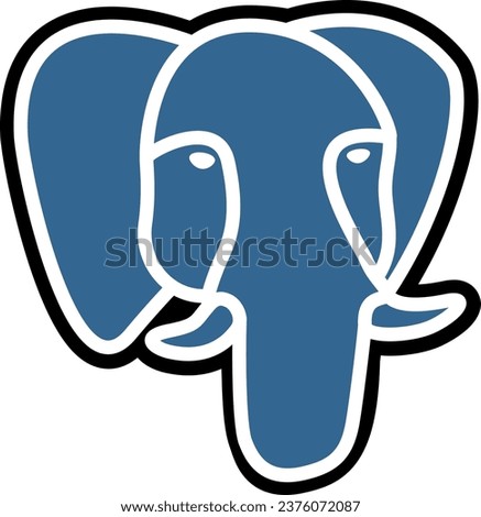 PostgreSQL logo, emblem of free and open-source relational database management system