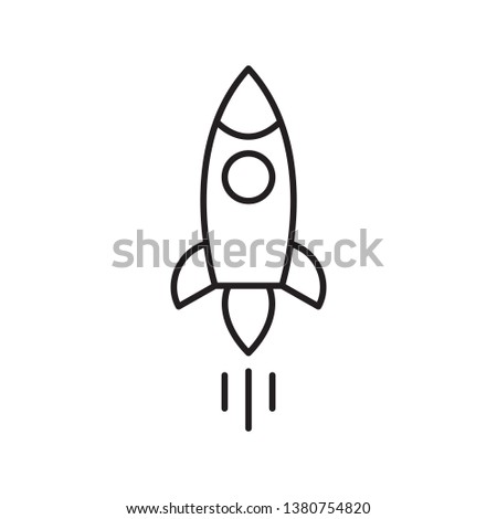 rocket icon vector