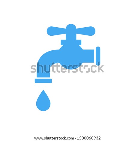 water tap icon vector illustration logo template