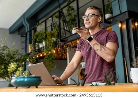 Image, Stock Photo A guy with a mask and scarf