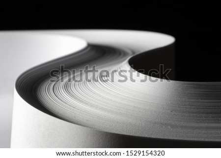 Similar – Image, Stock Photo Curved paper sheets. Colorful papers. Pages with a folded corner