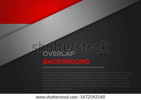 Futuristic red and black abstract background with overlap modern line bar design. Can be used for text, message website design, card, annual business report, poster template, elements for your work.