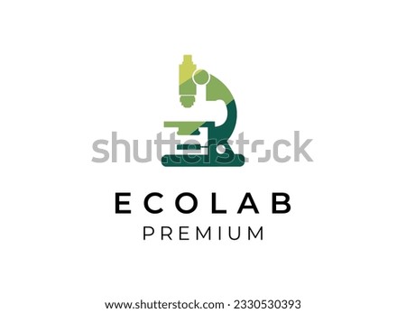 Ecolab microscope logo design vector. Microscope logo design.