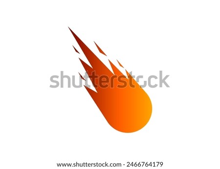 meteor logo stock illustration design