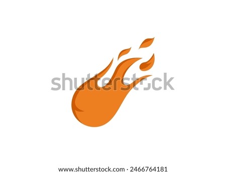 meteor logo stock illustration design