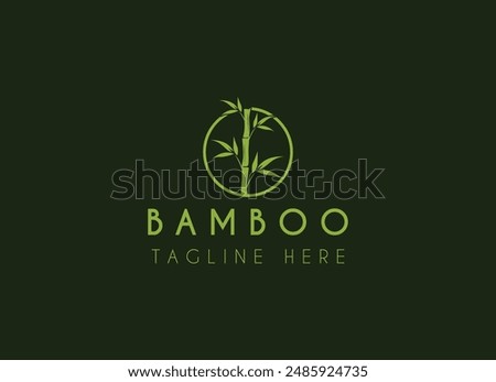 Bamboo Logo Template vector icon illustration design