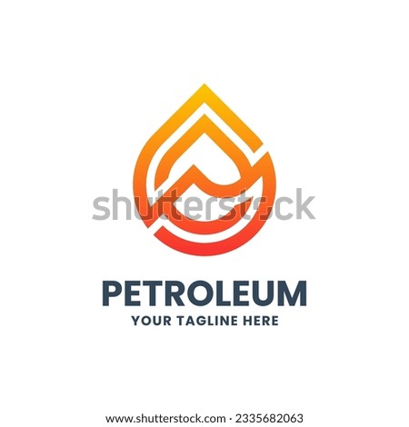 Letter P and S petroleum logo design vector.