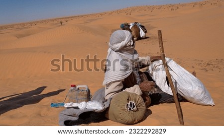 Similar – Foto Bild Beduine sitzen auf dem Gipfel eines hohen Felsens in Ägypten