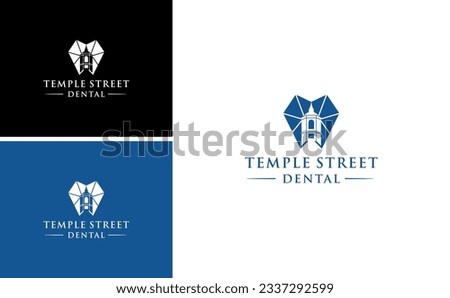 Dental Clinic Fredonia Baptist Church Vector. Temple Street Logo. Historical Building And Clock Image