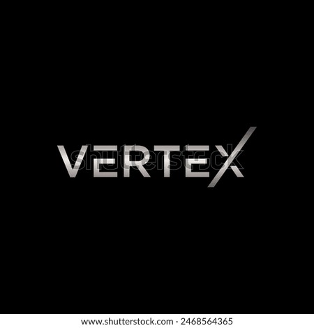 modern letter vertex with luxury gradient logo design template