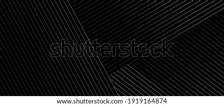 Abstract black background with diagonal lines. Modern dark abstract vector texture.