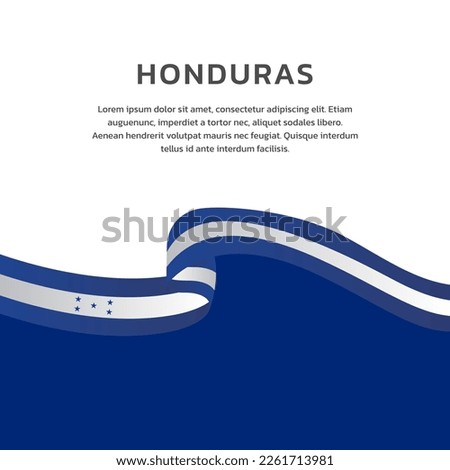 Illustration of Honduras flag Template