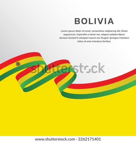 Illustration of Bolivia flag Template