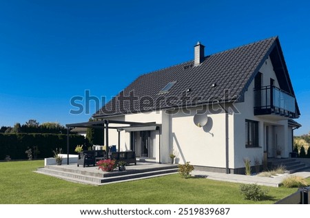 Similar – Image, Stock Photo entrance to the terraced house and broom ready to hand