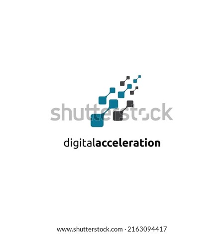 Digital acceleration logo technology design