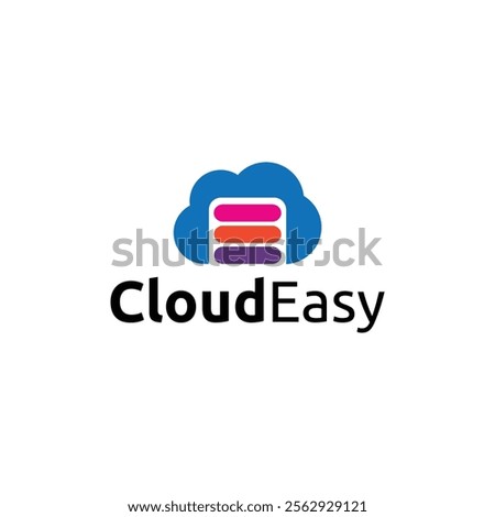 Cloud Easy Logo Vector Simple