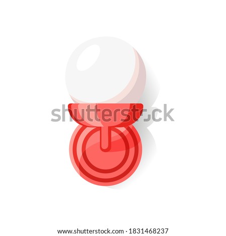 Sconce lamp round ball. Vector isolated on a white background.