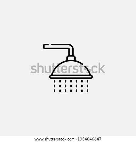 Shower icon sign vector,Symbol, logo illustration for web and mobile