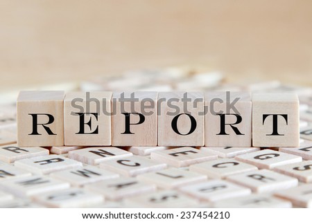 report word background on wood blocks