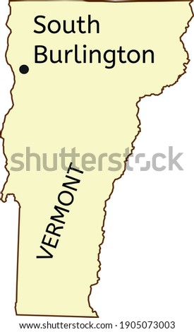 South Burlington city location on Vermont map
