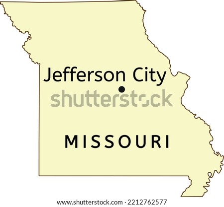 Jefferson City location on Missouri map