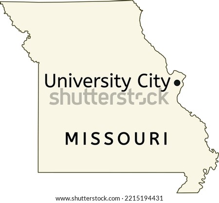 University City location on Missouri map