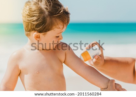 Similar – Image, Stock Photo Anonymous kid taking care of tomato plants in garden