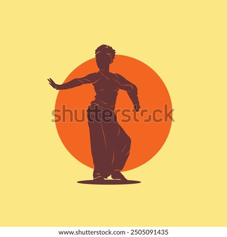 Indonesian people silhouette vector design