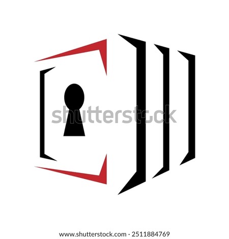 abstract modern box car garage public self storage Logo design vector illustration