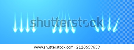 Air flow effect on a light background. The arrows show the movement of clean air. Vector illustration swirl of fresh air Stockfoto © 