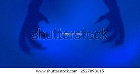 Similar – Image, Stock Photo Shadow of a hand on an old wall