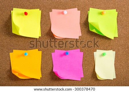Cork board with Post it