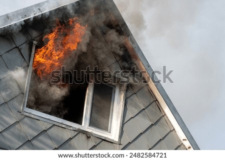 Similar – Image, Stock Photo destroyed and burned houses in the city Russia Ukraine war