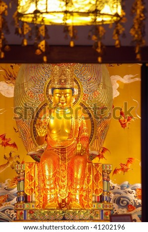 Maitreya Buddha of the tooth temple China town Singapore
