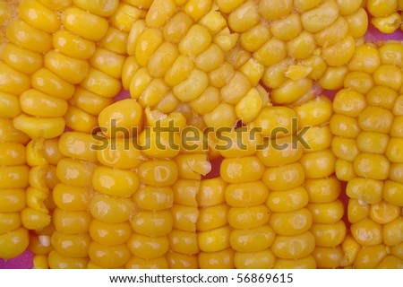 corn removed from cob unique background texture