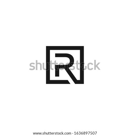 R letter vector logo abstract, R initial vector logo abstract