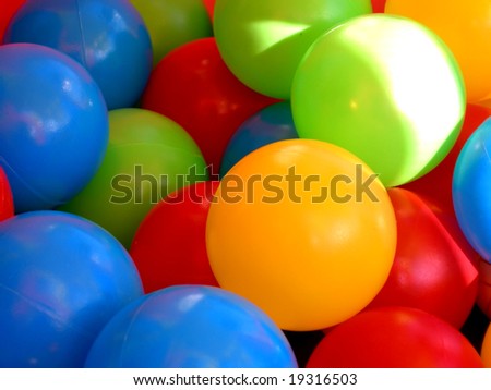 Coloured plastic air balls