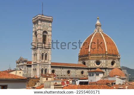 Florence Cathedral aka Duomo di Firenze or Basilica di Santa Maria del Fiore in Florence, Italy Stok fotoğraf © 
