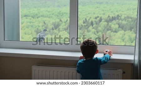 Similar – Image, Stock Photo Birds in quarantine Animal