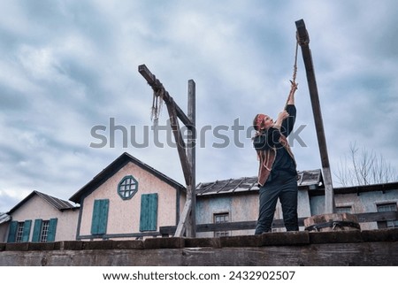 Similar – Image, Stock Photo Woman holding a rogue star-shaped cookie