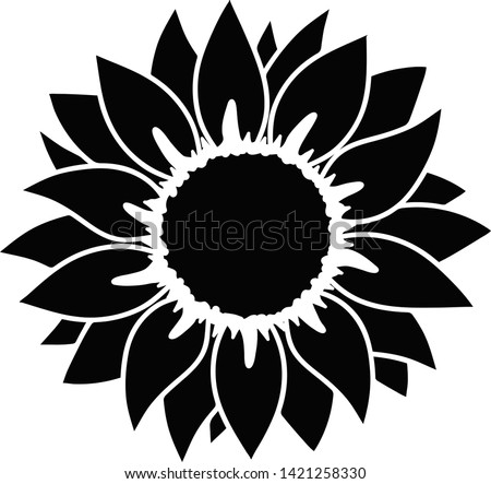 Download Sunflower Silhouette At Getdrawings Free Download