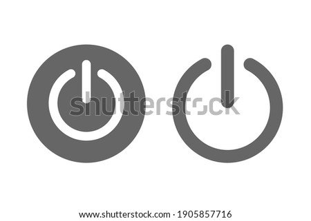Shut Down Power On or Off Logo Icon Vector illistration